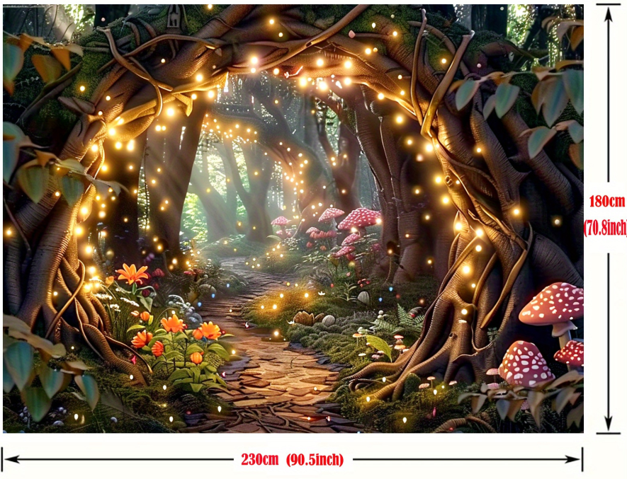 Mushroom Tunnel Backdrop