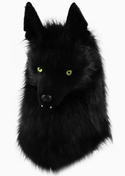 Wolf Head- Black