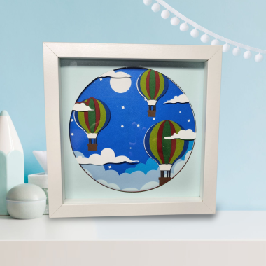 Air Balloon Shadow box