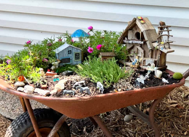 Fairy Garden Wheelbarrow Fairy Garden Wheelbarrow