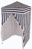 Black and White Striped 4x4 Canopy