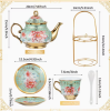 Teapot & Cups Set- Green