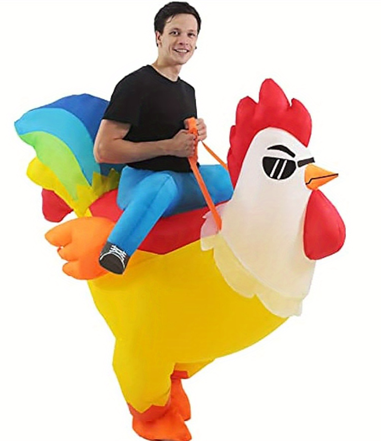 Inflatable Rooster Mount Costume