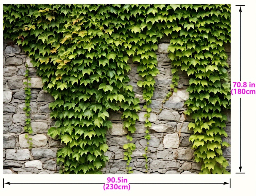 Stone Wall with Ivy Backdrop