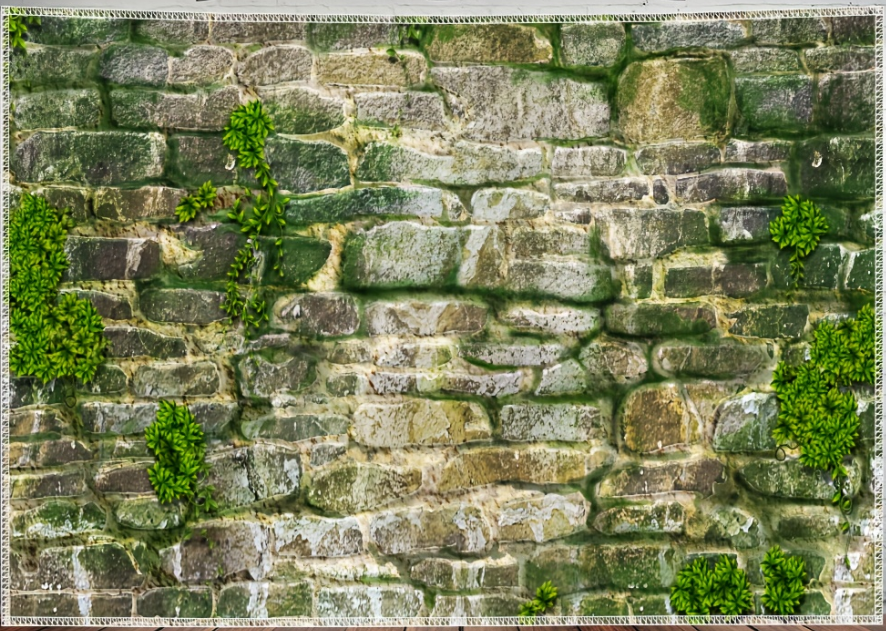 Mossy Stone Wall