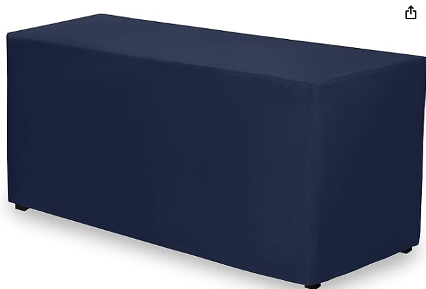 Fitted Blue Tablecloth