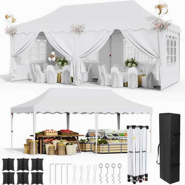 10'x20' Double Canopy White