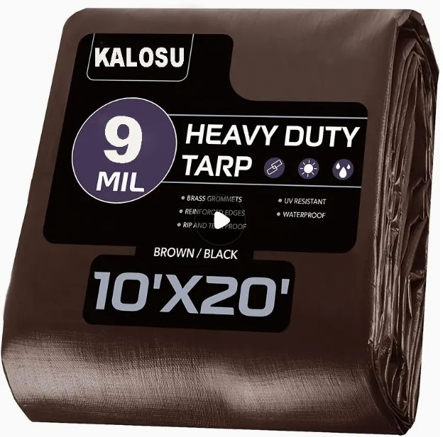 Brown 10x20 Tarp