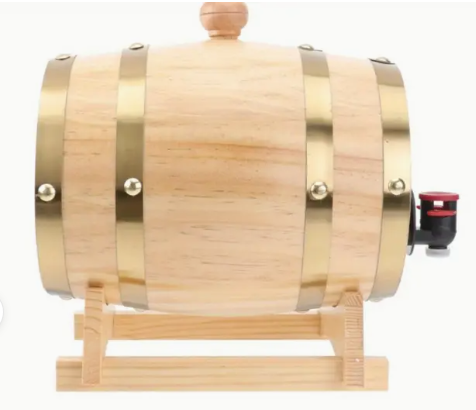 Three Liter Wood Barrel