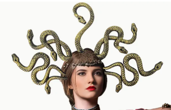 Snake Headband- Antique Gold