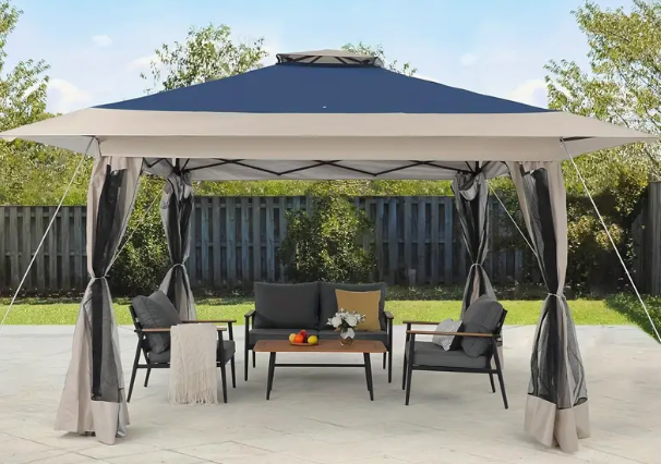 13x13 Square Gazebo - Blue