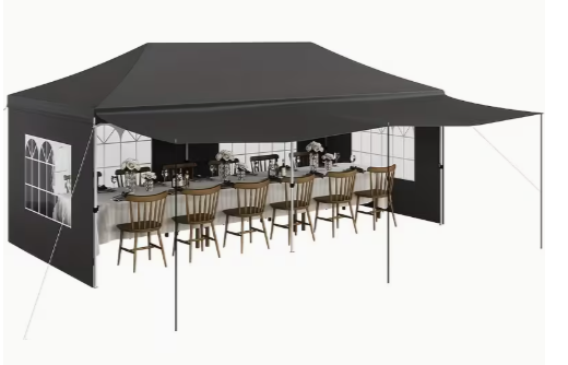 10x20 Black Canopy