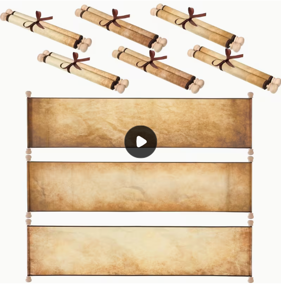 6 Blank Scrolls