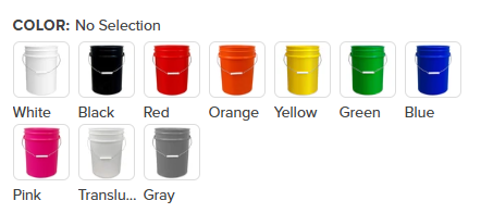 5 Gallon Drink Buckets with Lid