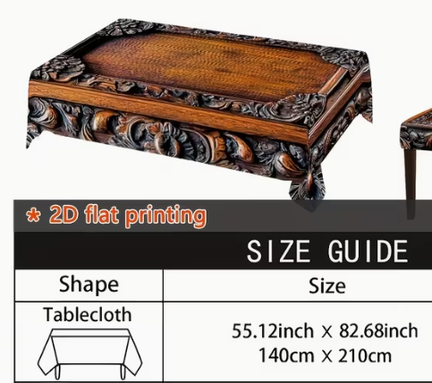 Tablecloth - Orange Wood