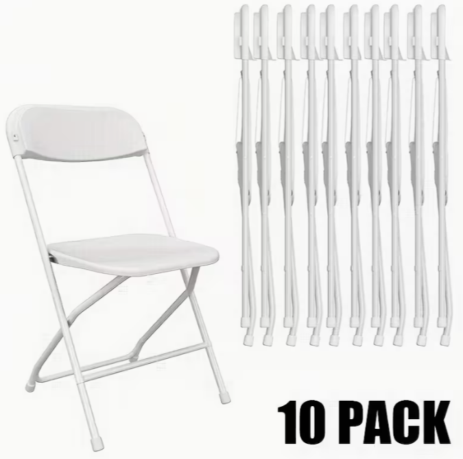 Folding Chairs- White