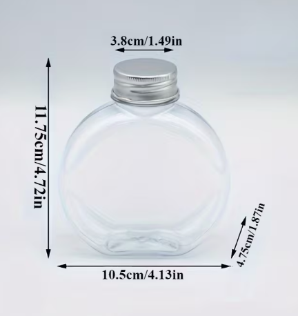 Flat Round Bottles