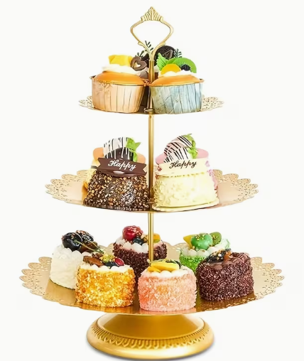 Gold 3-Tier Dessert Stand