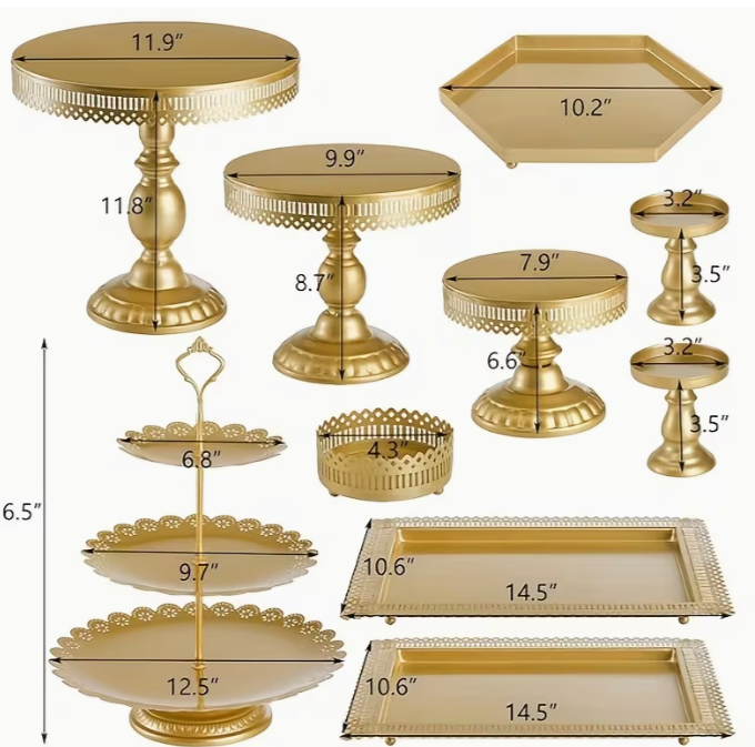 Gold Serving Plates