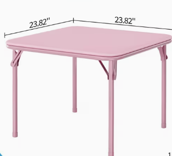Pink Square Table